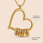 The Heart of Our Family - Personalized Beads Necklace