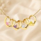 "Heart of the Family" - Personalized Birthstone Necklace