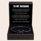 "To My Husband" - Infinity Personalized Bracelet