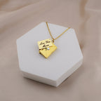 "Secret Love Note" Engraved Necklace in Luxury LED Box