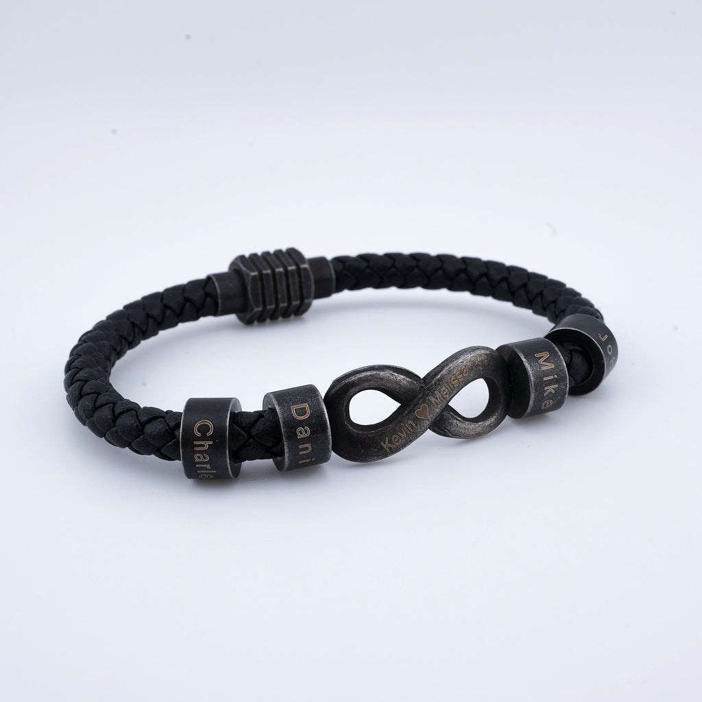 Infinite Love Bead Bracelet for Dad