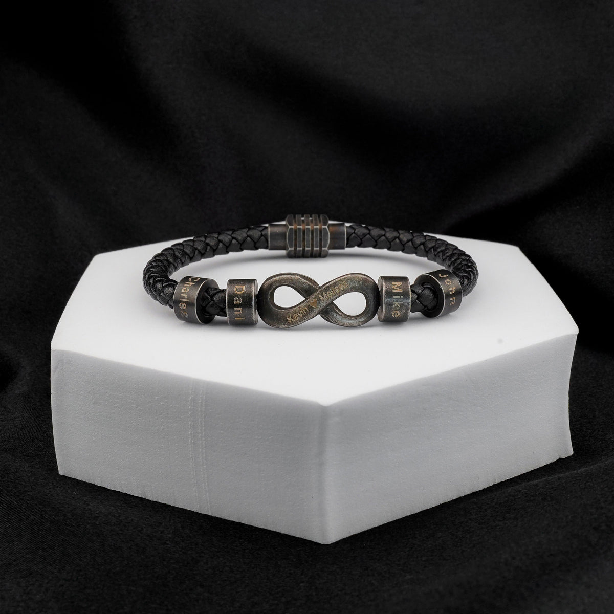 Infinite Love Bead Bracelet for Dad