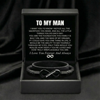 "To My Man" - Infinity Personalized Bracelet