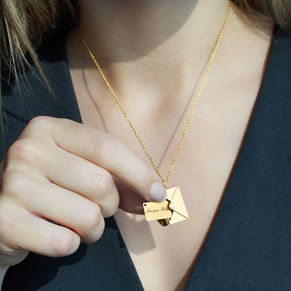 Forever Yours - Personalized Love Letter Necklace with a Luxury Box