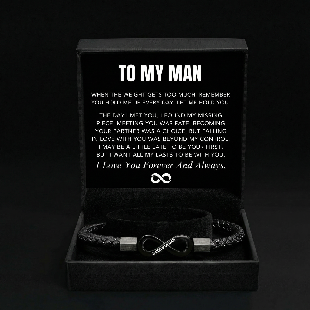 "To My Man" - Infinity Personalized Bracelet