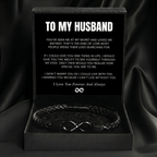 "To My Man" - Infinity Personalized Bracelet