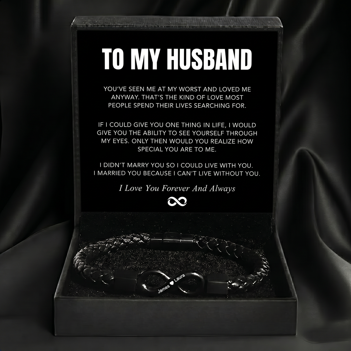 "To My Man" - Infinity Personalized Bracelet