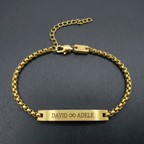 "To My Husband" - Personalized Stainless Steel Bracelet