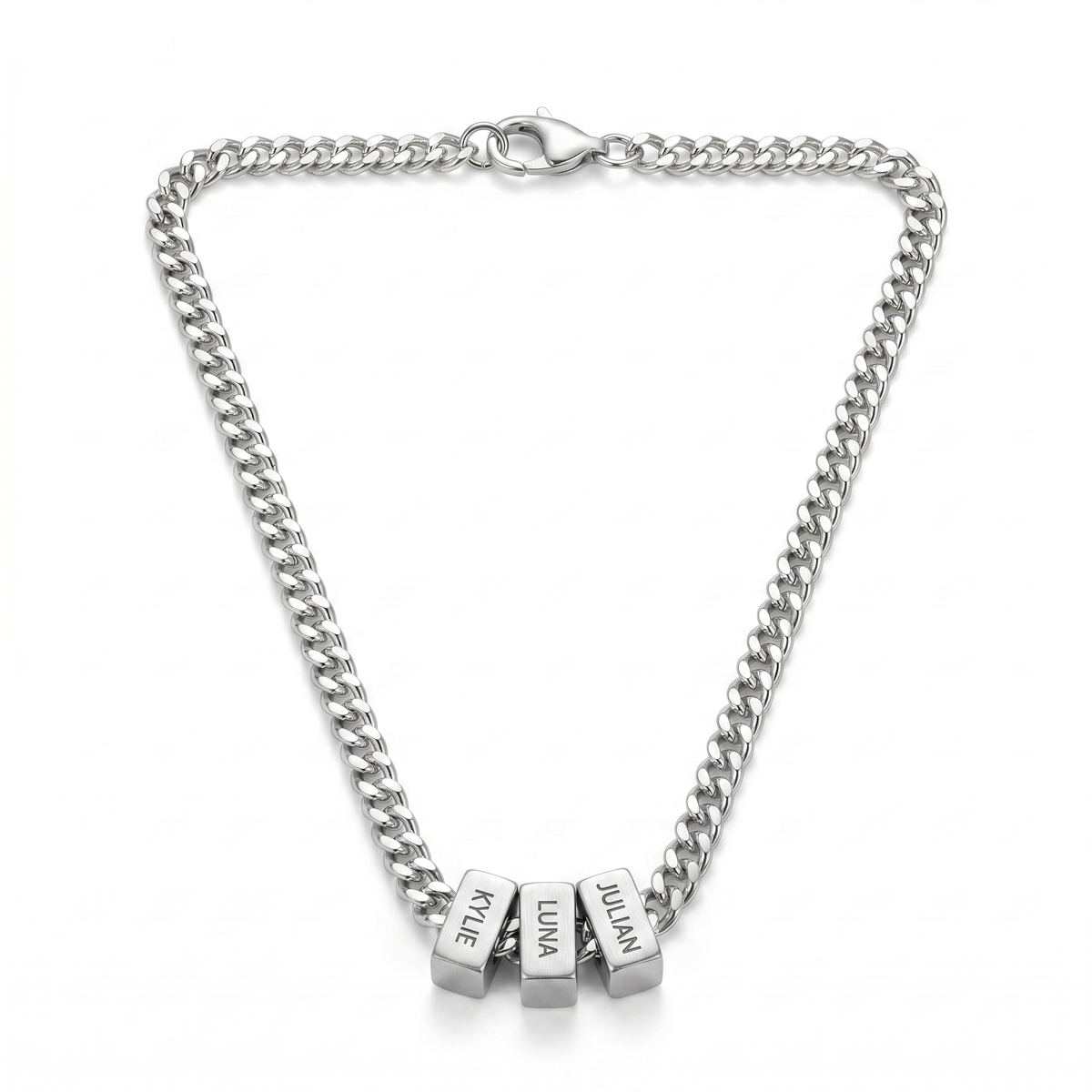 Family Name Necklace - For the Man Who Holds Us Together