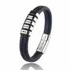 Family Forever - Personalized Leather Style Bracelet Set