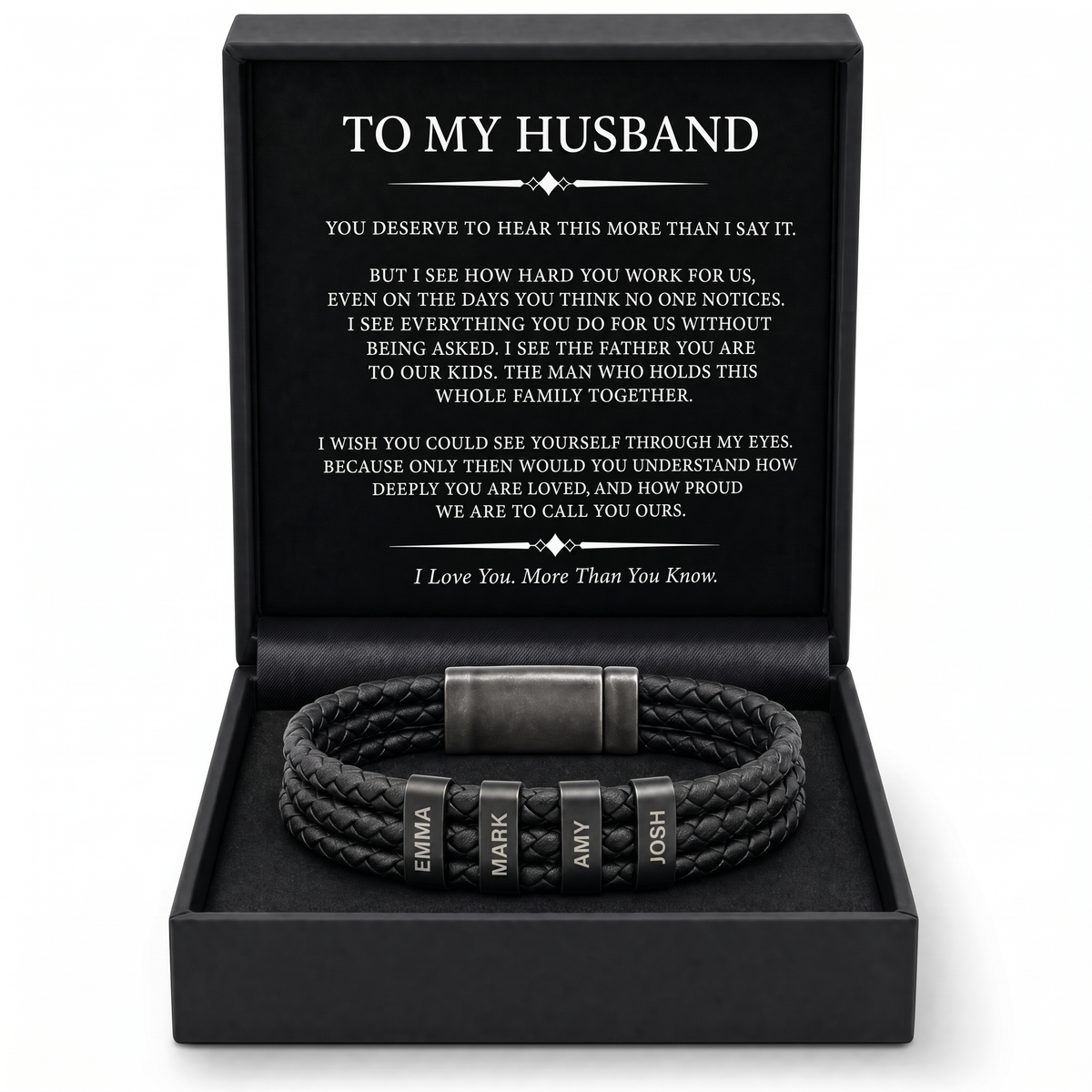 Family Forever - Onyx Personalized Bracelet