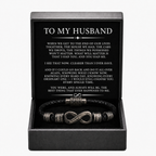 Infinity Name Bracelet - For the Man Who Holds Us Together