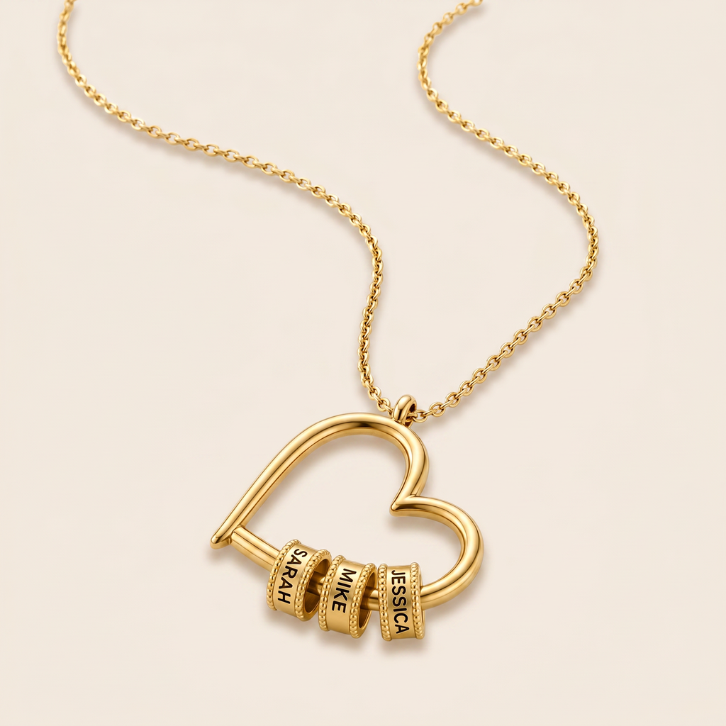 The Heart of Our Family - Personalized Beads Necklace