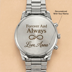 To My Husband - Personalized Stainless Steel Watch