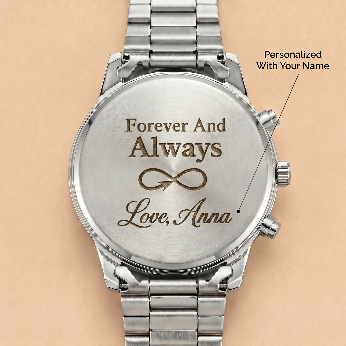 To My Husband - Personalized Stainless Steel Watch