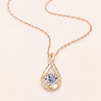 To My Wife – Teardrop Solitaire Necklace