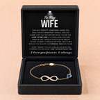 To My Wife – Infinity Birthstone Bracelet