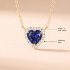 To My Wife – Birthstone Heart Pendant Necklace