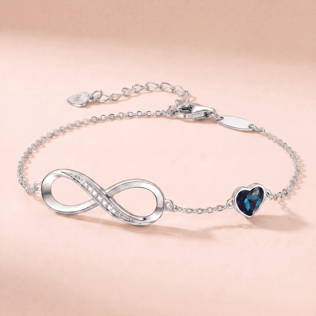 To My Wife – Infinity Love Bracelet & Walnut Box