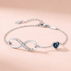 To My Wife – Infinity Love Bracelet & Walnut Box