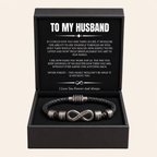 Infinity Name Bracelet - For the Man Who Holds Us Together