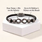 Infinity Name Bracelet - For the Man Who Holds Us Together